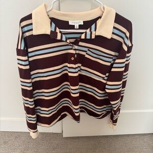 NWOT - Long sleeve rugby top